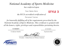 nasm certification