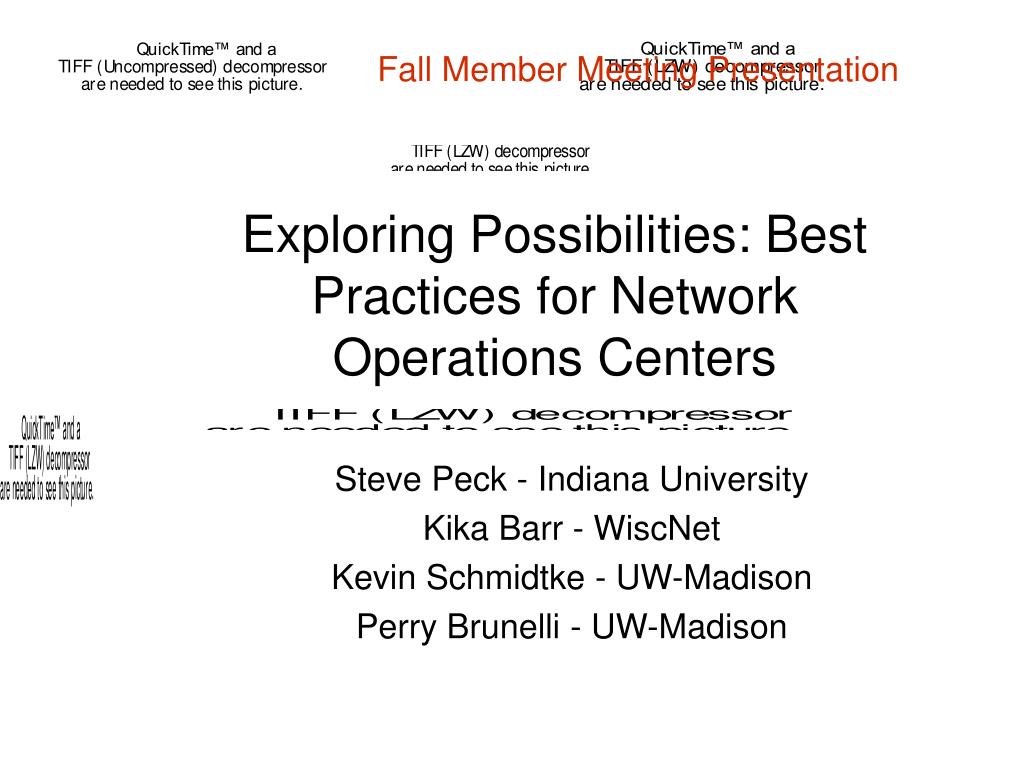 network operations best practices