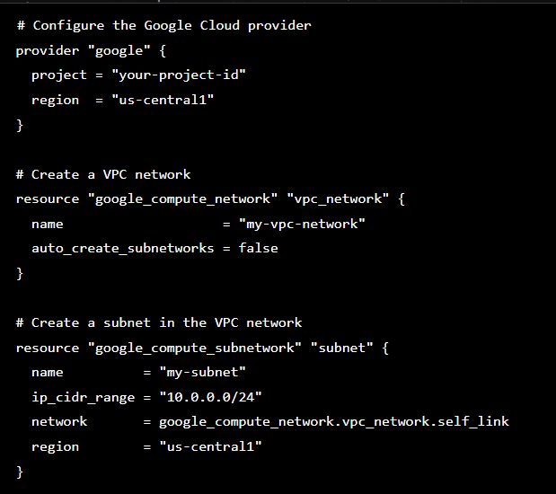 google compute network terraform