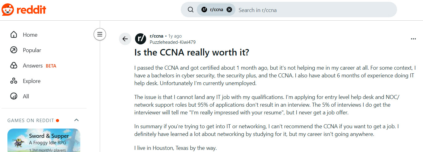 reddit ccna